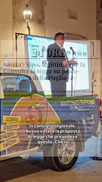 Tutolo - La MIA LEGGE che prevede la presenza dello psico-oncologo (17.11.25)