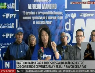 Partido PPT respalda el diálogo entre Venezuela y EE. UU.
