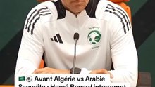 Avant Algérie 🇩🇿 vs Arabie 🇸🇦Saoudite : Hervé Renard interrompt sa conférence dès que l'adhan (l'appel à la prière musulman) retentit et attend qu'il se termine entièrement.