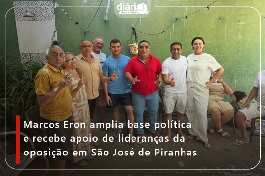 Marcos Eron amplia base política e recebe apoio de lideranças da oposição em São José de Piranhas