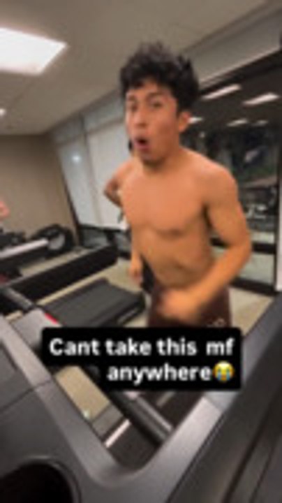 Man Falls On Treadmill During Towel Prank