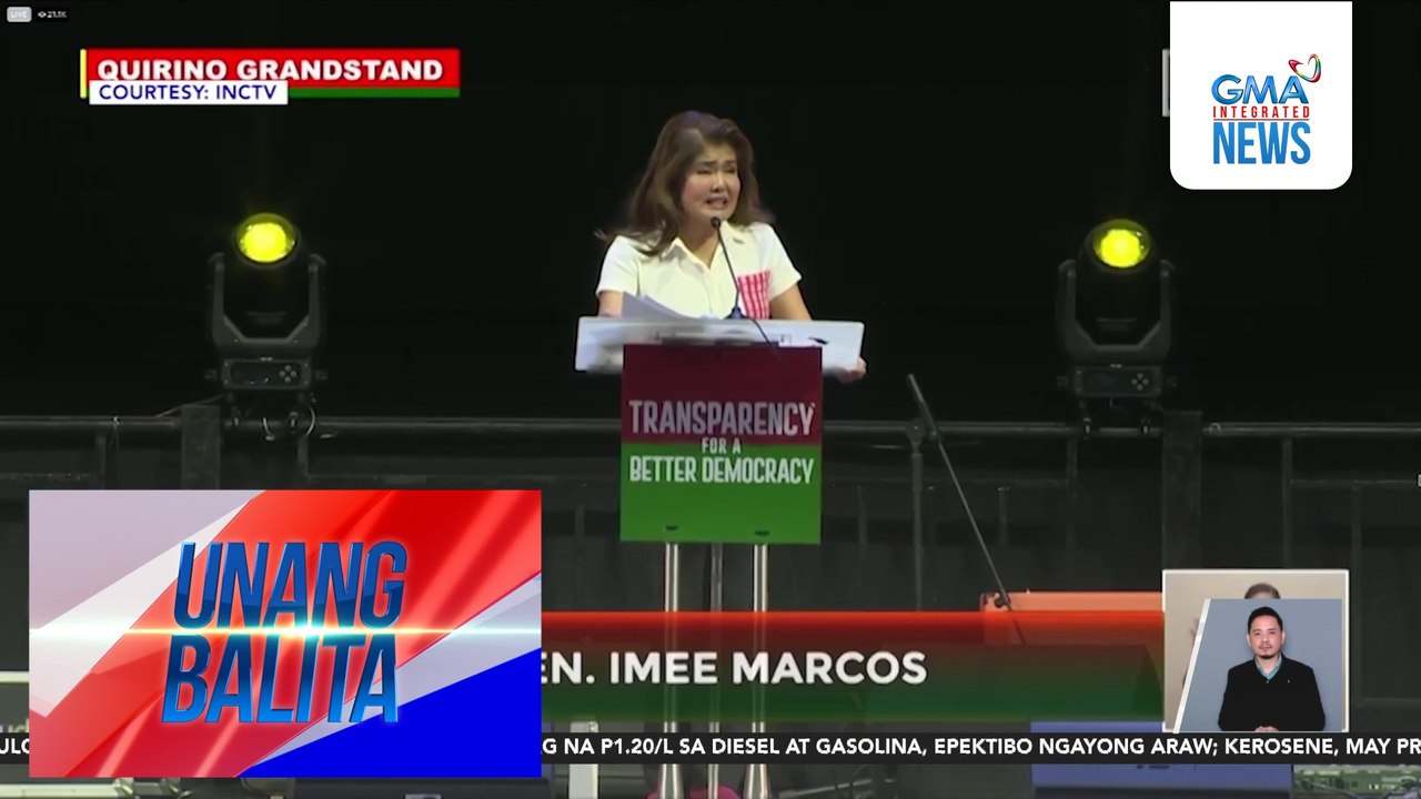 Sen. Imee Marcos, binatikos sina PBBM at First Lady dahil sa paggamit umano ng ilegal na droga | Unang Balita