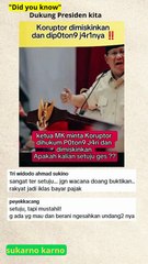 miskinkan koruptor ayo dukung presiden kita