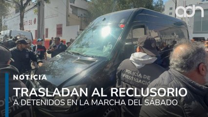 Trasladan al reclusorio a detenidos en la marcha de la generación Z