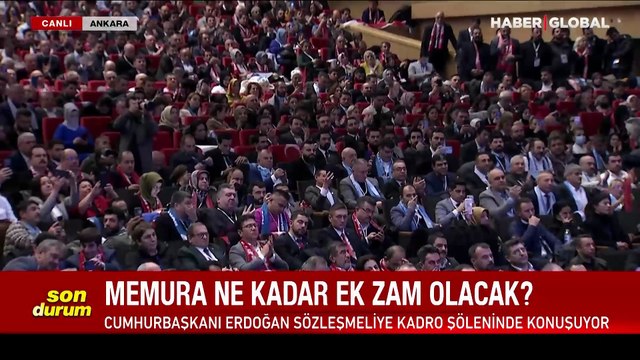 Cumhurbaşkanı Erdoğan memur ve emekli zam oranını açıkladı