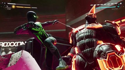 Miles Fighting the New and Improved Rhino ( Boss Fight )