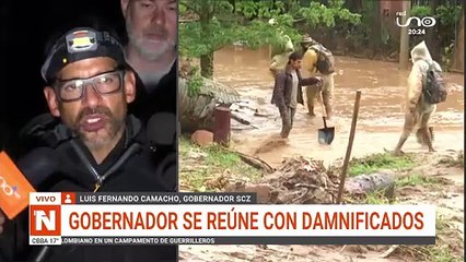 GOBERNADOR SE REÚNE CON DAMNIFICADOS EN SAMAIPATA