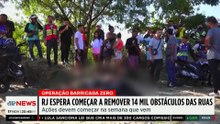 Operação Barricada Zero: Rio de Janeiro remove 14 mil obstáculos das ruas