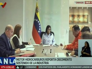 Ministra Delcy Rodríguez junto al Consejo de Viceministros evalúan avances del Motor Hidrocarburos
