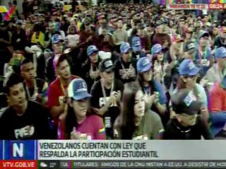 Jóvenes estudiantes participaron en inauguración del 11° Congreso  Nacional de Vanguardia Estudiantil