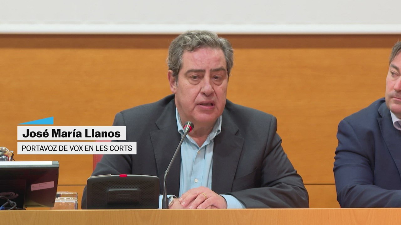 José María Llanos, portavoz de Vox en Les Corts declara apoyaran la investidura de Pérez Llorca que