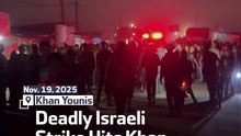 Deadly Israeli Strike Hits Khan Younis Area