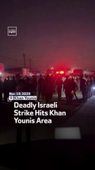 Deadly Israeli Strike Hits Khan Younis Area