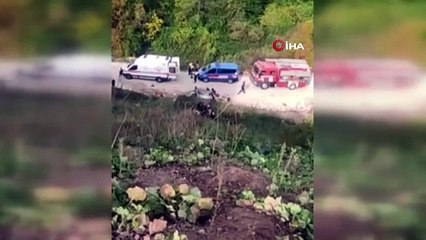 D-140’ta feci kaza: Araç şarampole uçtu, 1 ölü 3 yaralı