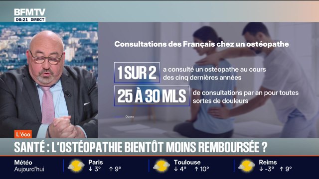 BFM Conso : Santé, l'osthéopathie bientôt moins remboursée ? - 18/11