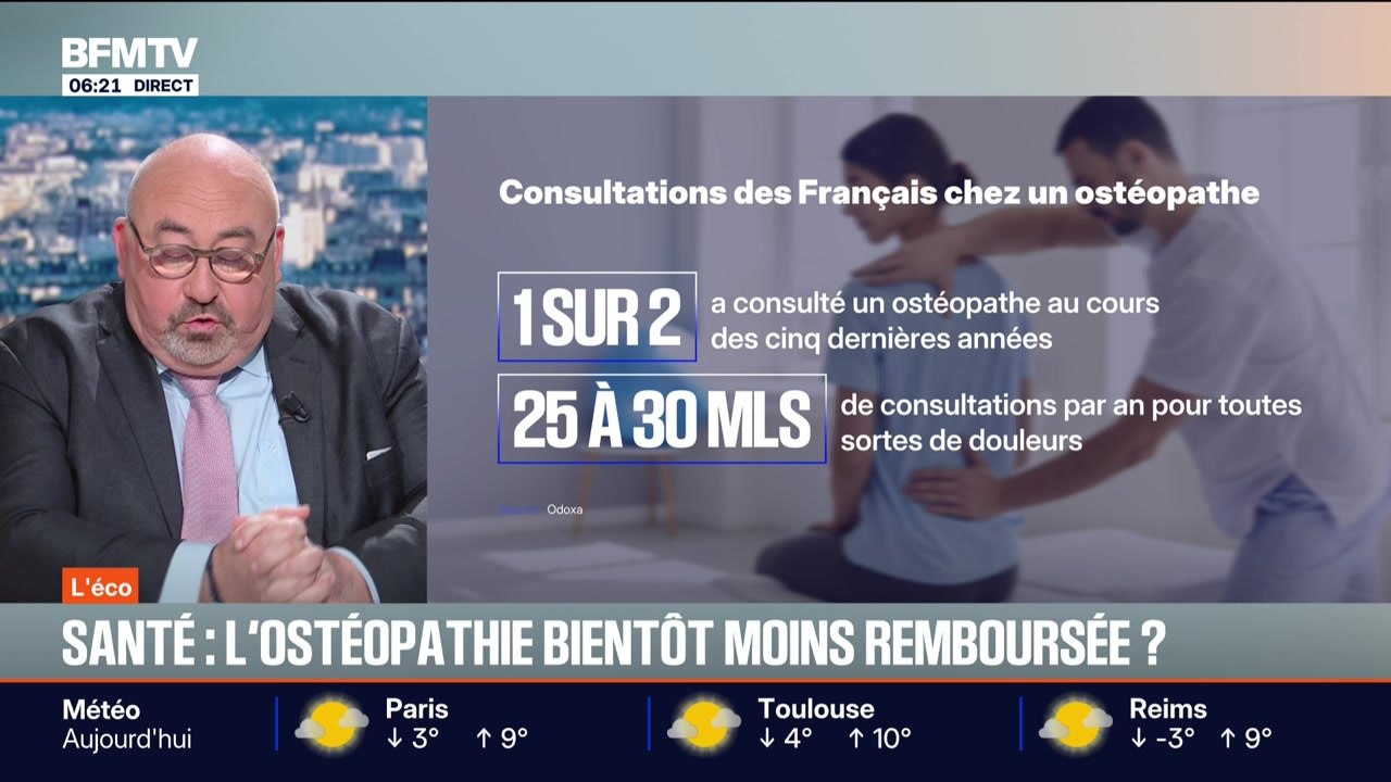 BFM Conso : Santé, l'osthéopathie bientôt moins remboursée ? - 18/11