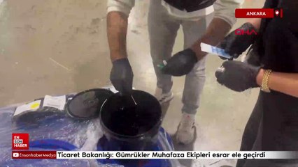 Ticaret Bakanlığı: Gümrükler Muhafaza Ekipleri, 1 ton 65 kilogram esrar ele geçirdi