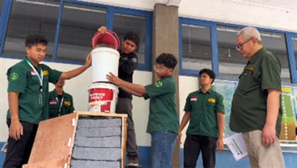 ITS Gelar Lomba Bikin Prototipe Dinding Penahan Longsor