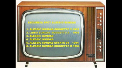 Serie spot pubblicitari Alessio Sundas  1993  - 1994