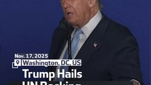Trump Hails UN Backing For Gaza Board
