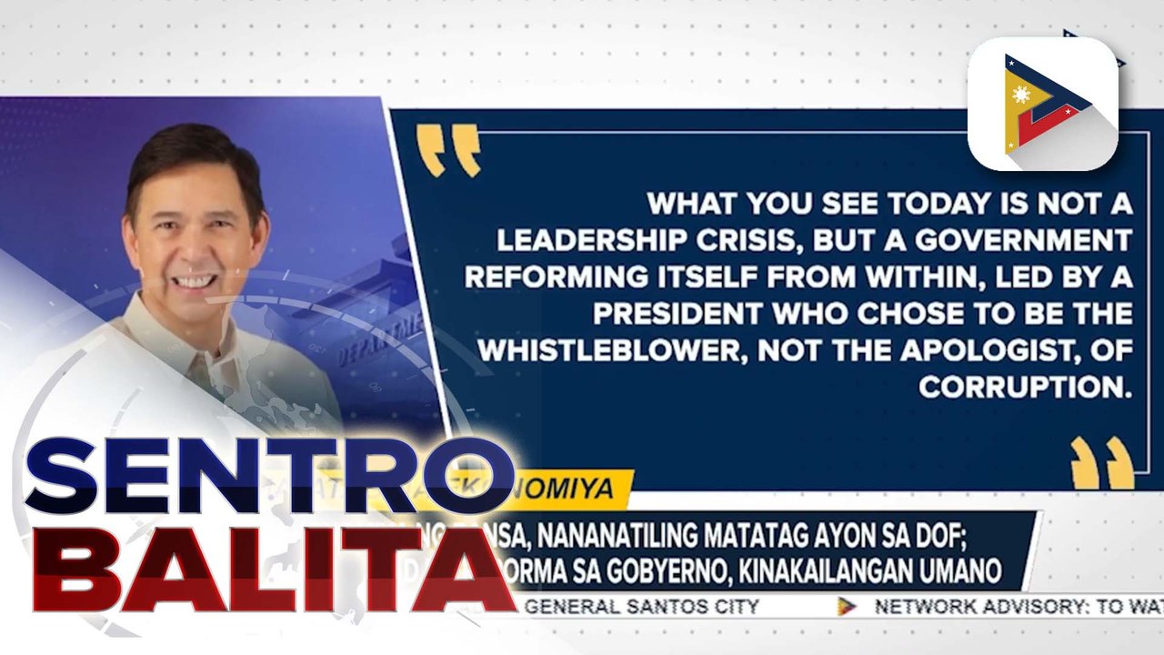 Ekonomiya ng bansa, nananatiling matatag ayon sa DOF; pagpapatupad ng reporma sa gobyerno, kinakailangan umano