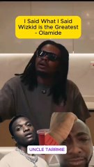 Olamide stands on his ground that wizkid is the biggest in Africa after Fela. 👑🦅