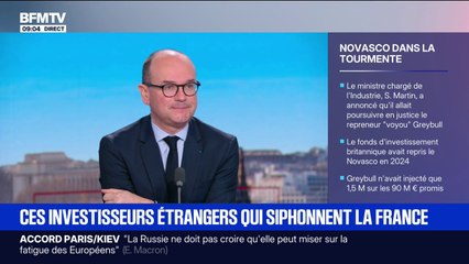 Novasco en redressement judicaire: "En face, on a quelqu'un qui s'est comporté comme un voyou", estime Sébastien Martin, ministre de l'Industrie