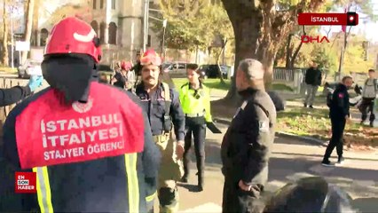 İstanbul Beyoğlu’nda tramvayın motosiklete çarpma anı kamerada