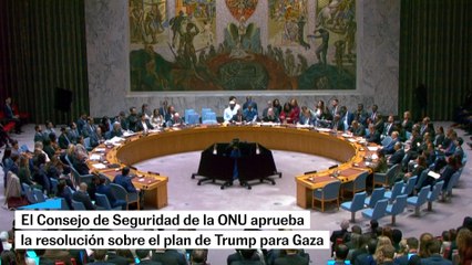 El Consejo de Seguridad de la ONU aprueba la resolución sobre el plan de Trump para Gaza: "Es otro paso significativo para una Gaza estable"