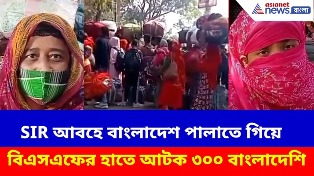 SIR আবহে বাংলাদেশ পালাতে গিয়ে বিএসএফের হাতে আটক ৩০০ বাংলাদেশি