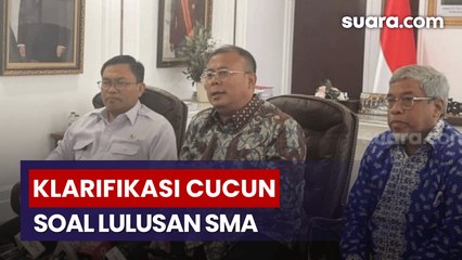 Ucapannya Viral, Cucun Luruskan Soal Usul Lulusan SMA di Program Gizi