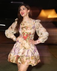 beautiful looking in mini frock