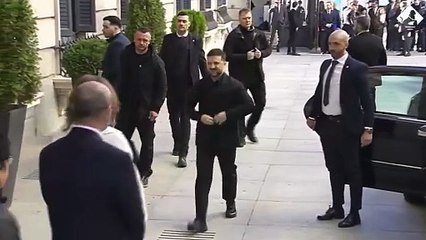 Zelenski llega al Congreso de los Diputados