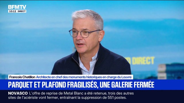Fermeture d'une galerie du Louvre: On prend une mesure de précaution , assure François Chatillon, architecte en chef des monuments historiques en charge du Louvre