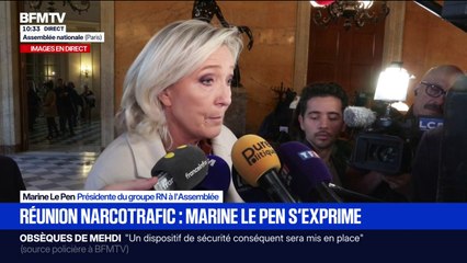 Narcotrafic: "On ne peut pas le combattre sans s'attaquer à l'immigration anarchique et illégale", estime Marine Le Pen