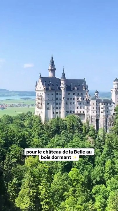 Perché sur les hauteurs de la Bavière, le château de Neuschwanstein semble tout droit sorti d’un rêve. 🏰