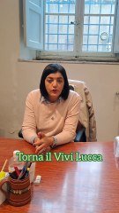 Lucca - L'assessore alla cultura ricorda le scadenze per la partecipazione al calendario Vivi Lucca 2026. (18.11.25)