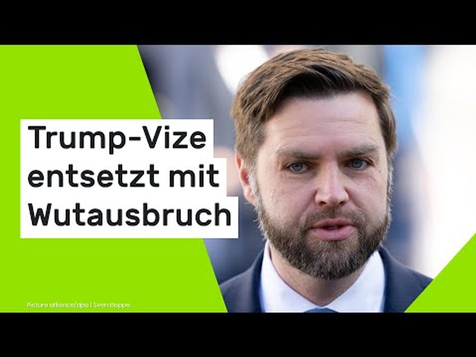 J.D. Vance: 'Habe null Toleranz gegenüber Drecksäcken' - Trump-Vize entsetzt mit Wutausbruch