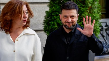Zelenski ya está en España y visita el Congreso junto con Armengol y Rollán