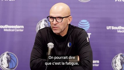 Mavericks - Kidd ne veut pas entendre parler de fatigue après le revers face aux Timberwolves