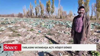 Tarlasını vatandaşa açtı: Köşeyi döndü
