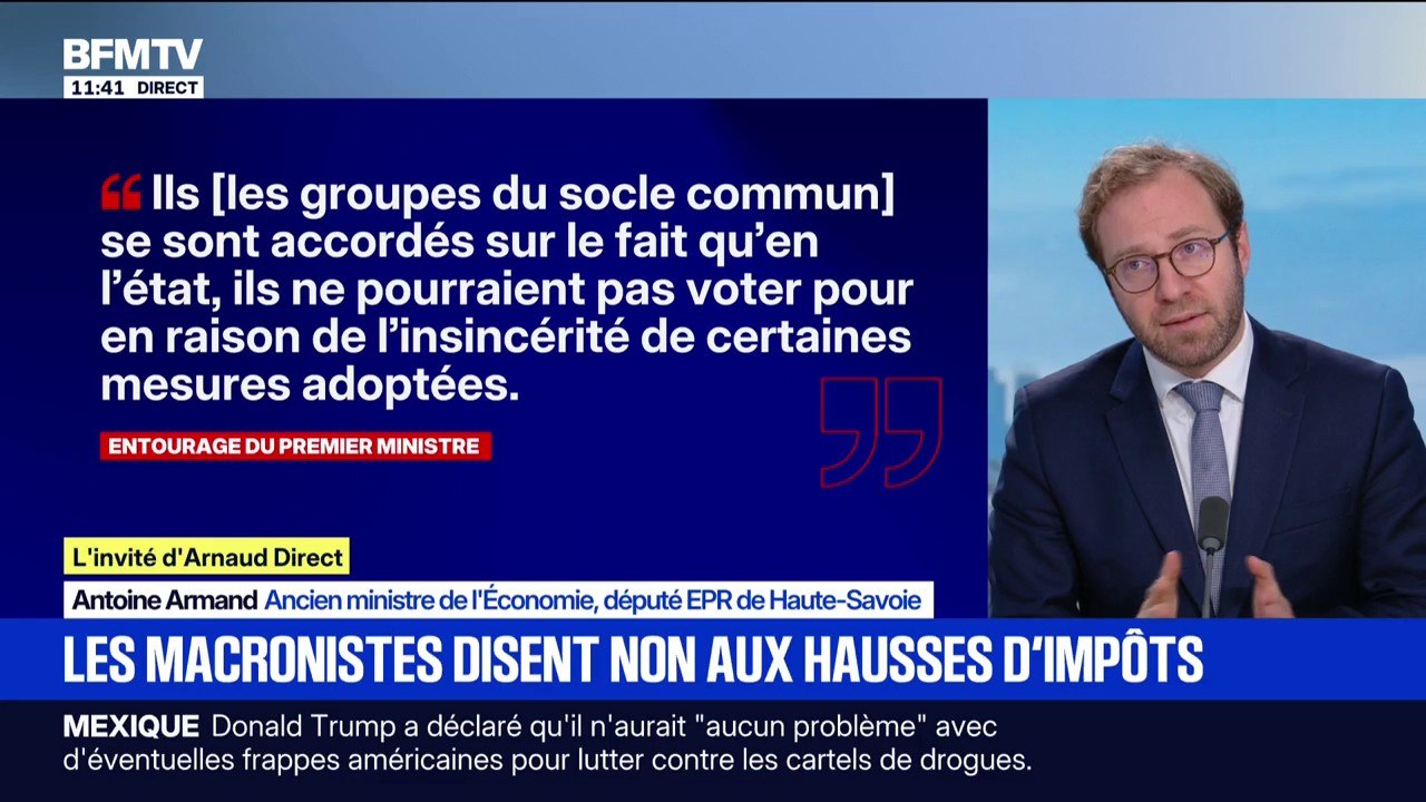 Budget 2026: Antoine Armand, député EPR et ancien ministre de l'Économie, veut dire "stop à l'enfumage fiscal"