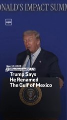 Trump Says He Renamed The Gulf of Mexico