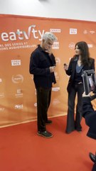 Vidéo - Exclusif - Francois Vincentelli et sa compagne Alice Dufour lors de soirée d'ouverture du Festival "CréaTVty" des séries et créations audiovisuelles à Sète, France, le 13 novembre 2025