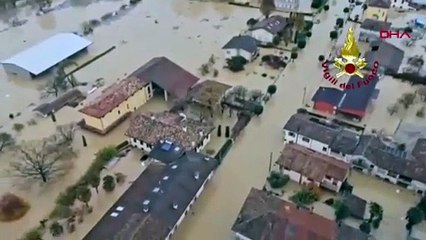 Avrupa'nın kalbinde sel kabusu: 2 kişi yaşamını yitirdi!