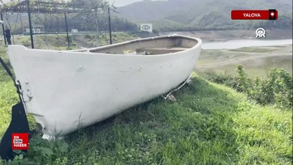 Yalova'nın su ihtiyacını karşılayan Gökçe Barajı'nda su seviyesi yüzde 10'a geriledi