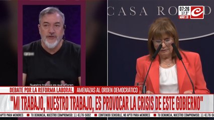 El Gobierno denunció al sindicalista Rodolfo Aguiar por presunto ataque a la democracia