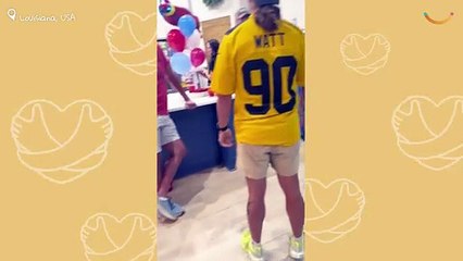 Sons Surprise Dads With First Steelers Game After 50 Years | Happily TV