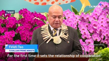 Taiwan and Tuvalu Sign New Treaty Enhancing Ties