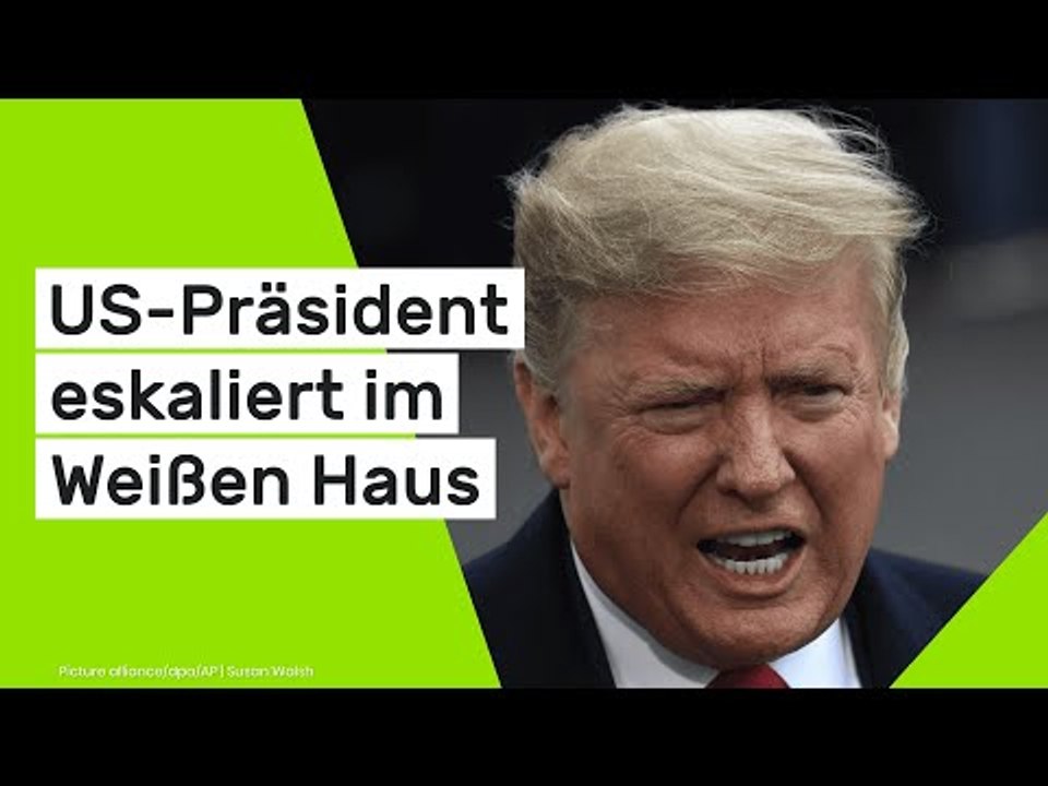 Donald Trump: US-Präsident eskaliert im Weißen Haus: 'Ich bin ausgerastet - die waren so dumm!'